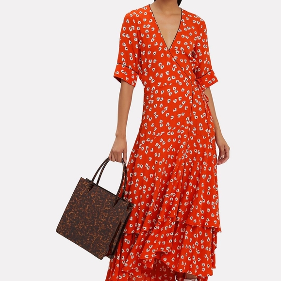 Ganni | Big Apple Dress size 6 / 38 - Picture 2 of 14